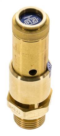 G 1/2'' Brass Pre-Set Safety Valve 0.7 bar (10.15 psi) DN 10