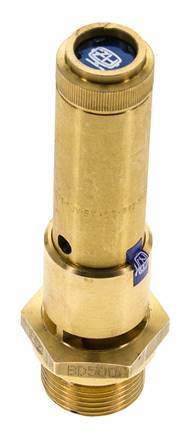 G 3/4'' Brass Pre-Set Safety Valve 11 bar (159.54 psi) DN 10