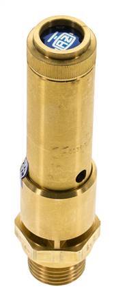 G 1/2'' Brass Pre-Set Safety Valve 12.5 bar (181.3 psi) DN 10