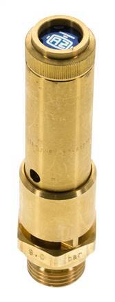 G 1/2'' Brass Pre-Set Safety Valve 16.7 bar (242.22 psi) DN 10