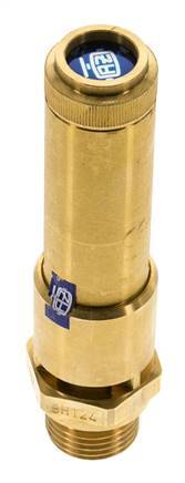 G 1/2'' Brass Pre-Set Safety Valve 25 bar (362.6 psi) DN 10