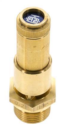 G 3/4'' Brass Pre-Set Safety Valve 2.1 bar (30.46 psi) DN 10