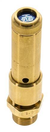 G 1/2'' Brass Pre-Set Safety Valve 33.7 bar (488.78 psi) DN 10