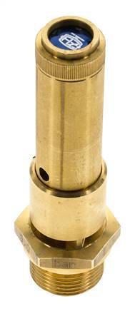 G 3/4'' Brass Pre-Set Safety Valve 34 bar (493.14 psi) DN 10