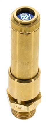 G 1/2'' Brass Pre-Set Safety Valve 37 bar (536.65 psi) DN 10