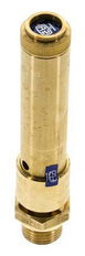 G 1/2'' Brass Pre-Set Safety Valve 44.5 bar (645.43 psi) DN 10