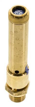 G 1/2'' Brass Pre-Set Safety Valve 47 bar (681.69 psi) DN 10