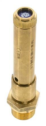 G 3/4'' Brass Pre-Set Safety Valve 48.5 bar (703.44 psi) DN 10