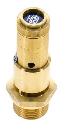 G 3/4'' Brass Pre-Set Safety Valve 4.1 bar (59.47 psi) DN 10
