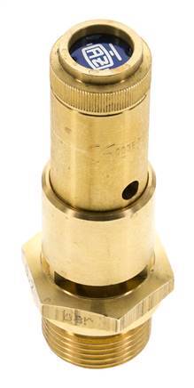 G 3/4'' Brass Pre-Set Safety Valve 7.5 bar (108.78 psi) DN 10