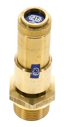 G 3/4'' Brass Pre-Set Safety Valve 8.1 bar (117.48 psi) DN 10