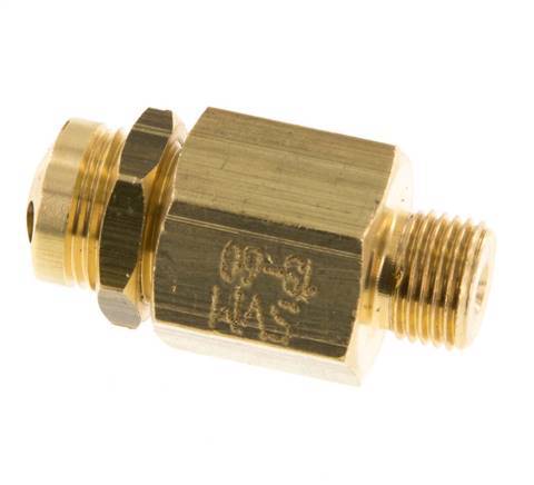 G 1/8'' Brass Adjustable Safety Valve 30-60 bar (435.11-870.22 psi)