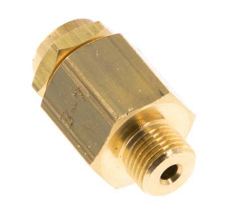 G 1/8'' Brass Adjustable Safety Valve 3-7 bar (43.51-101.53 psi)