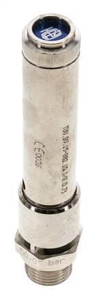G 1/2'' Nickel-plated Brass Pre-Set Safety Valve 49 bar (710.7 psi) DN 10