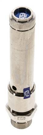 G 1/2'' Nickel-plated Brass Pre-Set Safety Valve 49 bar (710.7 psi) DN 10