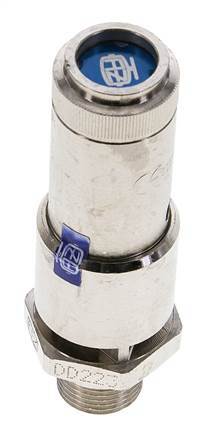 G 3/8'' Nickel-plated Brass Pre-Set Safety Valve 0.5 bar (7.25 psi) DN 10