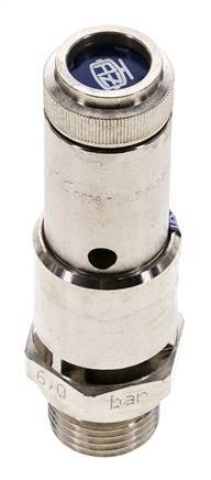 G 1/2'' Nickel-plated Brass Pre-Set Safety Valve 6 bar (87.02 psi) DN 10