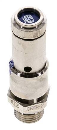 G 1/2'' Nickel-plated Brass Pre-Set Safety Valve 6 bar (87.02 psi) DN 10