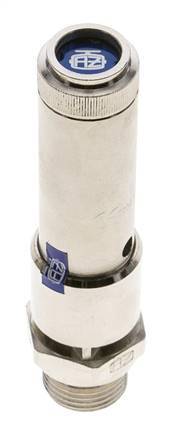 G 1/2'' Nickel-plated Brass Pre-Set Safety Valve 37 bar (536.65 psi) DN 10