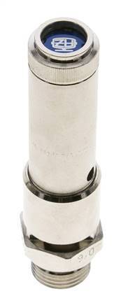 G 1/2'' Nickel-plated Brass Pre-Set Safety Valve 29 bar (420.62 psi) DN 10