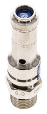 G 3/8'' Nickel-plated Brass Pre-Set Safety Valve 0.6 bar (8.7 psi) DN 8