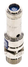 G 3/8'' Nickel-plated Brass Pre-Set Safety Valve 0.6 bar (8.7 psi) DN 8