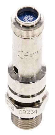G 3/8'' Nickel-plated Brass Pre-Set Safety Valve 14 bar (203.06 psi) DN 8