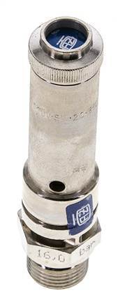 G 3/8'' Nickel-plated Brass Pre-Set Safety Valve 16 bar (232.06 psi) DN 8