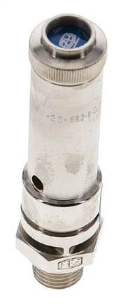 G 1/4'' Nickel-plated Brass Pre-Set Safety Valve 21 bar (304.58 psi) DN 8