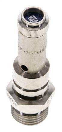 G 1/2'' Nickel-plated Brass Pre-Set Safety Valve 7.5 bar (108.78 psi) DN 8