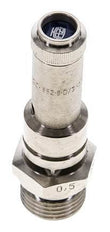 G 1/2'' Nickel-plated Brass Pre-Set Safety Valve 7.5 bar (108.78 psi) DN 8