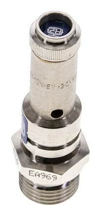 G 1/2'' Nickel-plated Brass Pre-Set Safety Valve 1.5 bar (21.76 psi) DN 8