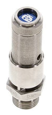 G 1/2'' Stainless steel 316 Ti Pre-Set Safety Valve 1.5 bar (21.76 psi) DN 10