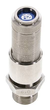 G 1/2'' Stainless steel 316 Ti Pre-Set Safety Valve 6 bar (87.02 psi) DN 10