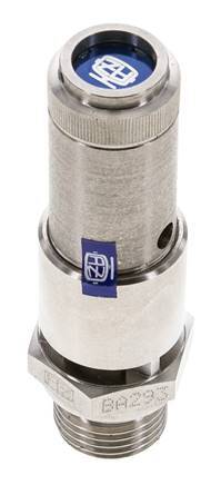 G 1/2'' Stainless steel 316 Ti Pre-Set Safety Valve 6 bar (87.02 psi) DN 10