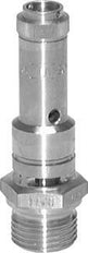 G 1/2'' Stainless steel 316 Ti Pre-Set Safety Valve 0.5 bar (7.25 psi) DN 8