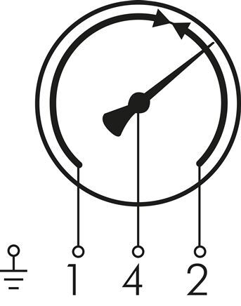 Contact Pressure Gauge Changeover 0..10bar (145psi) Stainless Steel/Brass 100mm Class 1 Below Connection