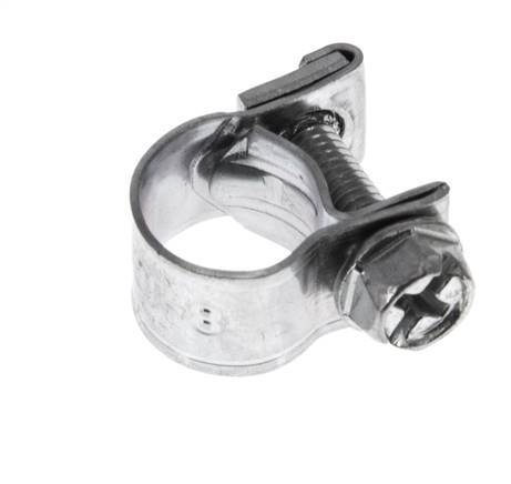 sl-10 mini hose clamp galvanised steel 8-10mm