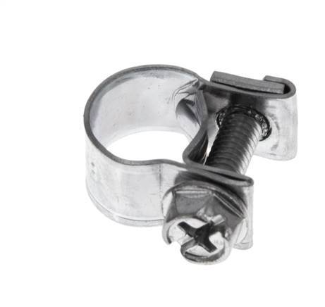sl-10 mini hose clamp galvanised steel 8-10mm