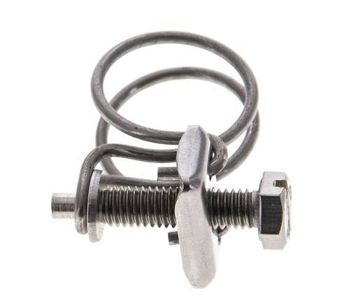 20 - 23 mm Hose Clamp Galvanised Steel