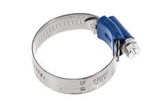 25 - 40 mm Hose Clamp with a Galvanised Steel 12 mm band - Aba [5 Pieces]