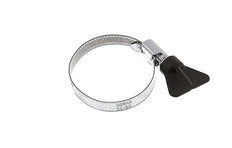 50 - 70 mm Hose Clamp with a Galvanised Steel 9 mm band With Butterfly Handle - Norma [5 Pieces]