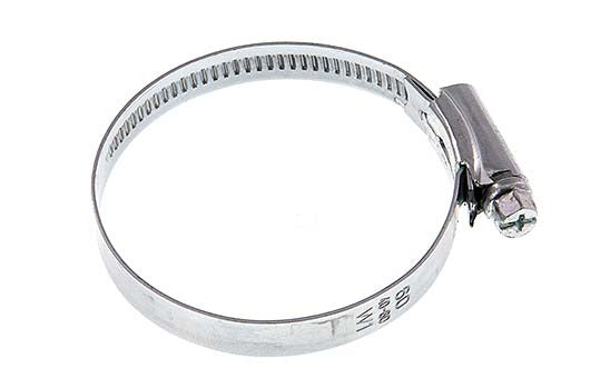 70 - 90 mm Hose Clamp with a Galvanised Steel 9 mm band - Ideal [5 Pieces]