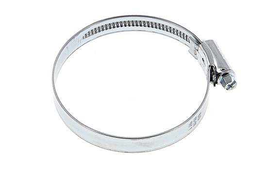 80 - 100 mm Hose Clamp with a Galvanised Steel 12 mm band - Ideal [5 Pieces]