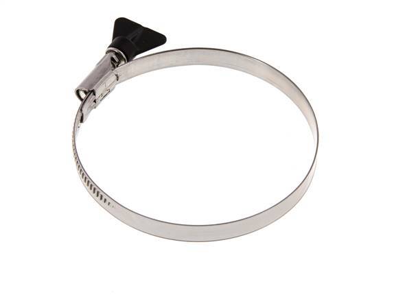 90 - 110 mm Hose Clamp with a Stainless Steel 304 12 mm band With Butterfly Handle - Norma