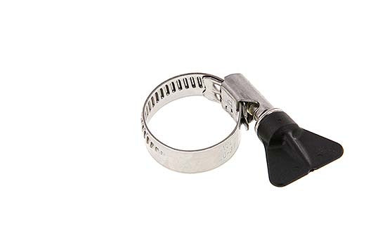 20 - 32 mm Hose Clamp with a Stainless Steel 304 12 mm band With Butterfly Handle - Norma [2 Pieces]