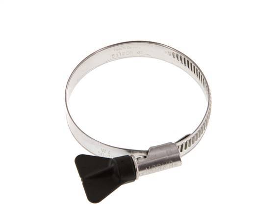 50 - 70 mm Hose Clamp with a Stainless Steel 304 12 mm band With Butterfly Handle - Norma [2 Pieces]