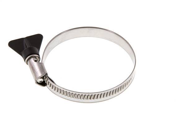 50 - 70 mm Hose Clamp with a Stainless Steel 304 12 mm band With Butterfly Handle - Norma [2 Pieces]