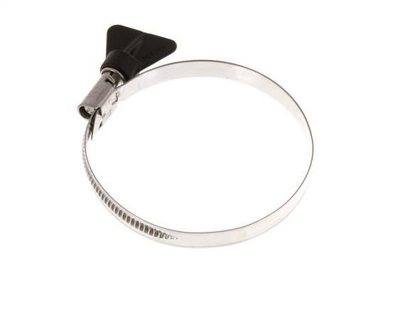 60 - 80 mm Hose Clamp with a Stainless Steel 304 9 mm band With Butterfly Handle - Norma [2 Pieces]