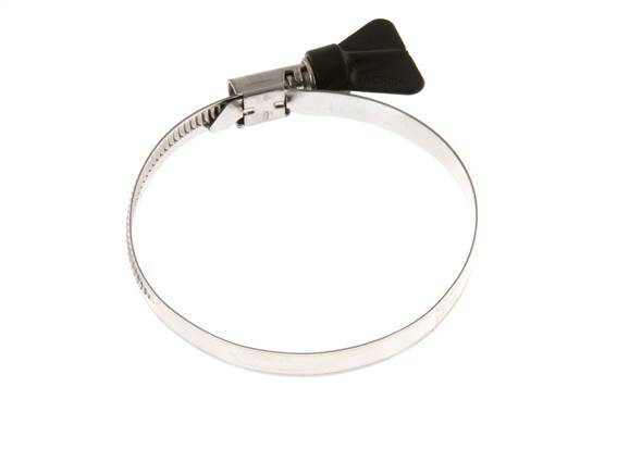 60 - 80 mm Hose Clamp with a Stainless Steel 304 9 mm band With Butterfly Handle - Norma [2 Pieces]